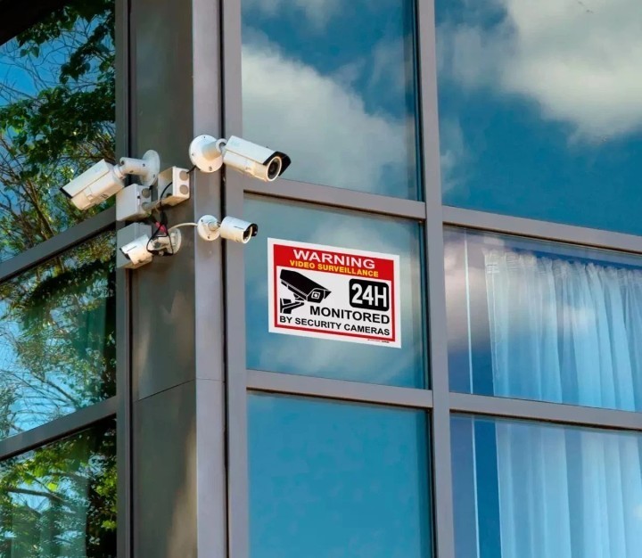 Smile You&rsquo;re on Camera Sign Video Surveillance Signs 10&Prime;x 7&Prime; UV Protected cctv