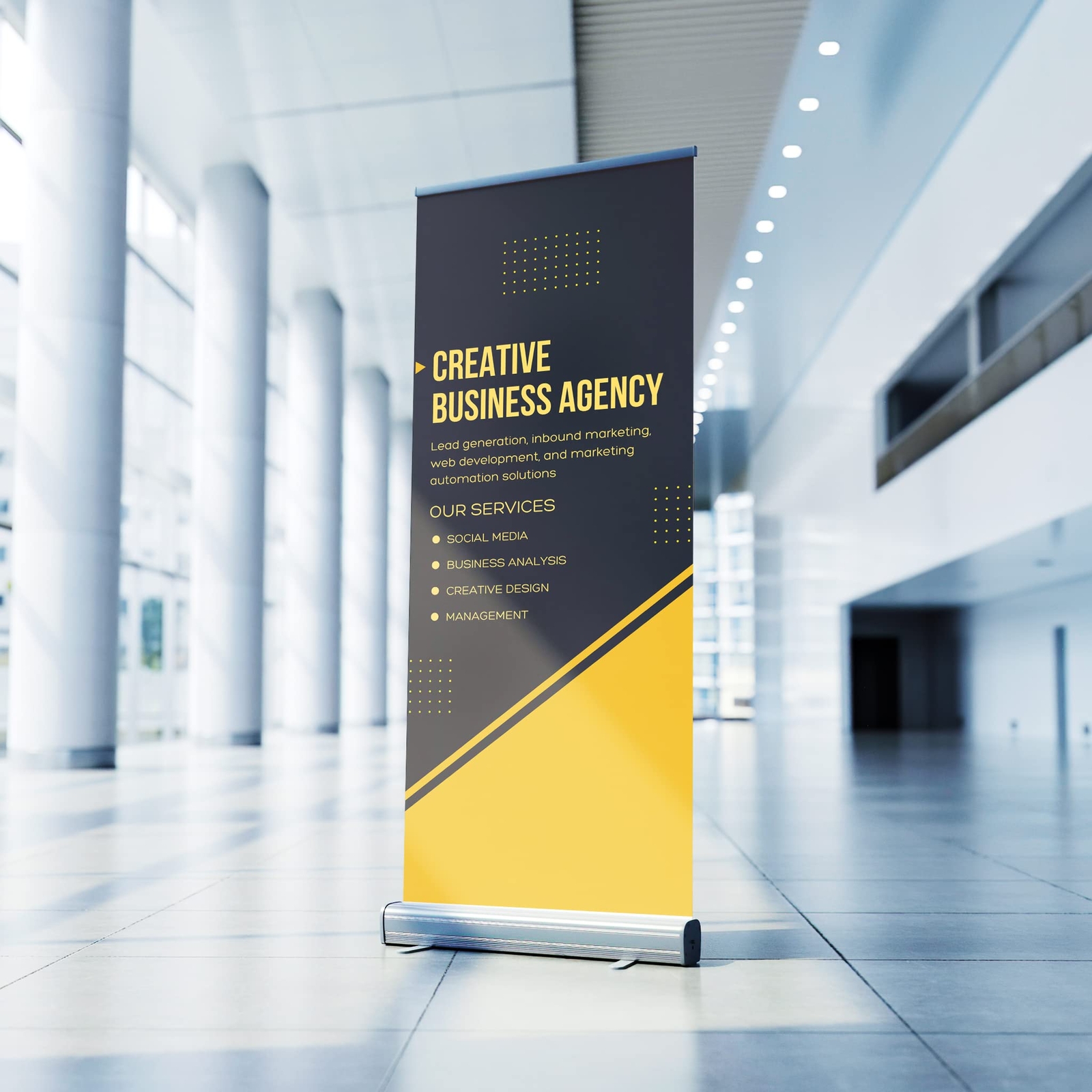 Advertising For Events Retractable Banner with Stand | Roll Up Banner HD Print