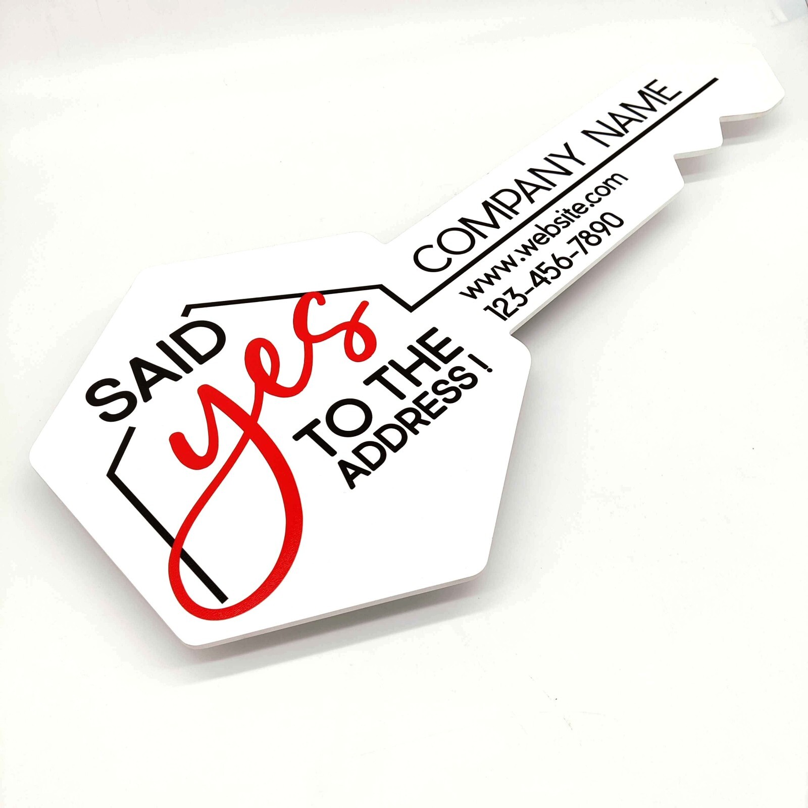 Said Yes To The Address Real Estate Sold Sign, Realtor Key Sign, Realtor Gift