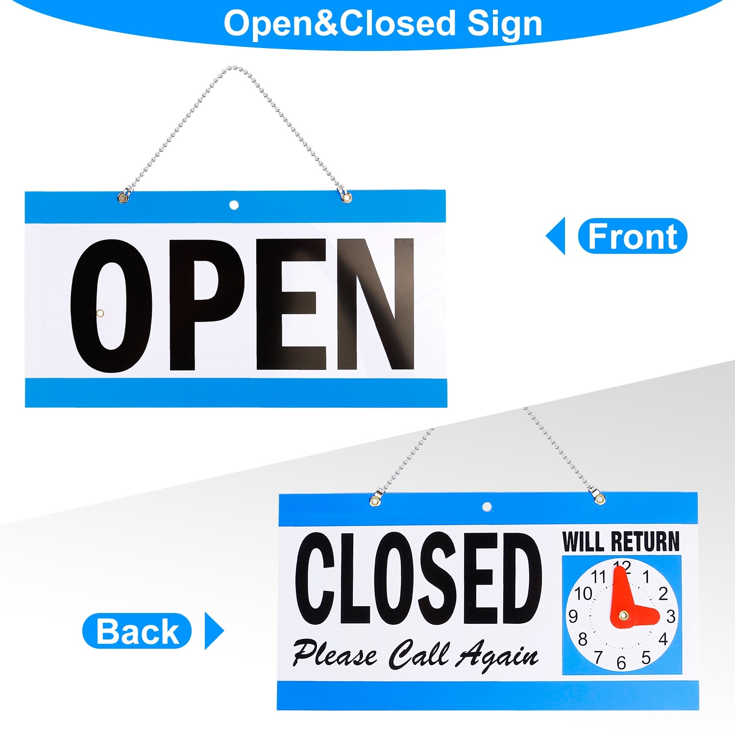 Electric Light Up LED Neon Business Open Closed Sign Flashing & Steady Ad Board