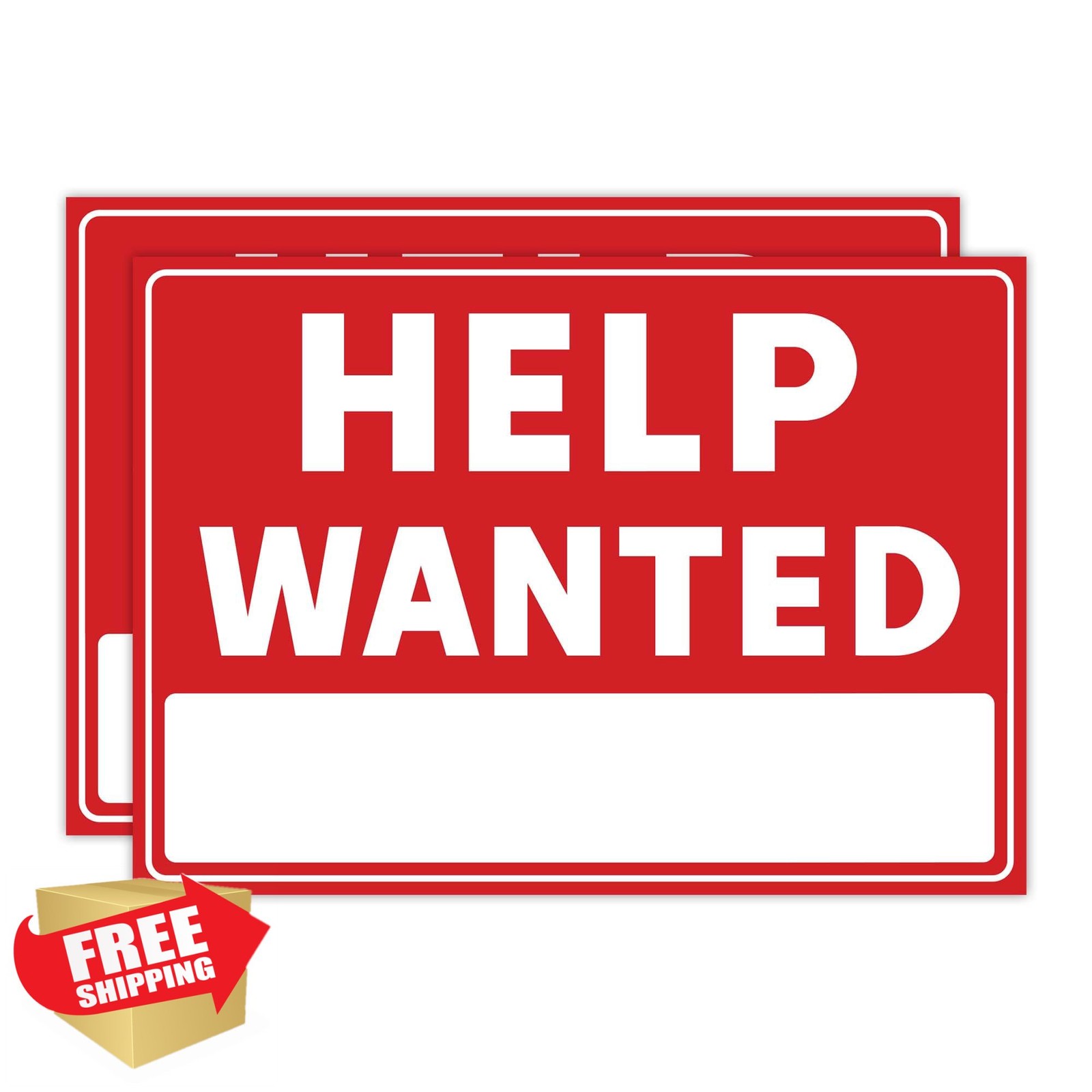 Venicor Help Wanted Sign 14×10 Inch 20 mil Plastic