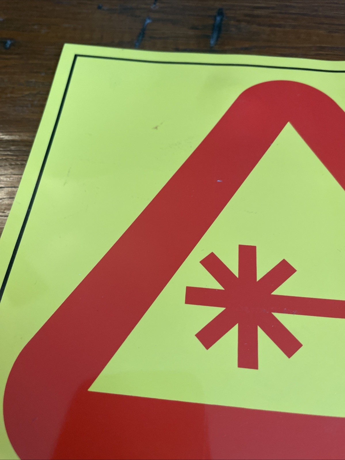 Coherent Laser Products Decal, Original, “caution: Laser In Use” Retro 8”