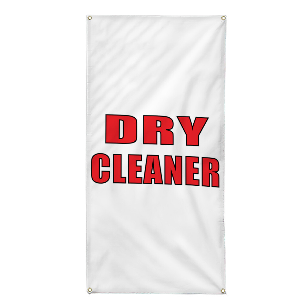Vertical Vinyl Banner Multiple Sizes Dry Cleaner Promotion Business Business