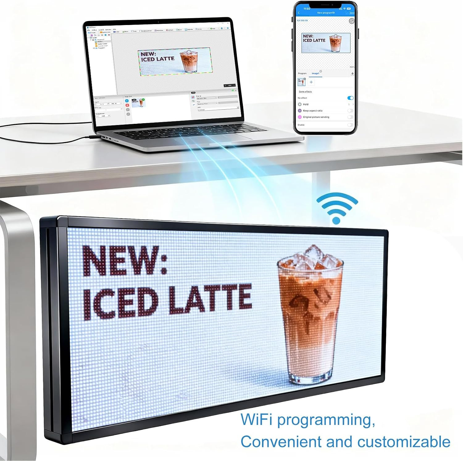 P6(40&Prime; * 17&Prime;) Digital Programmable Scrolling Led Sign Scrolling Outdoor for Busi