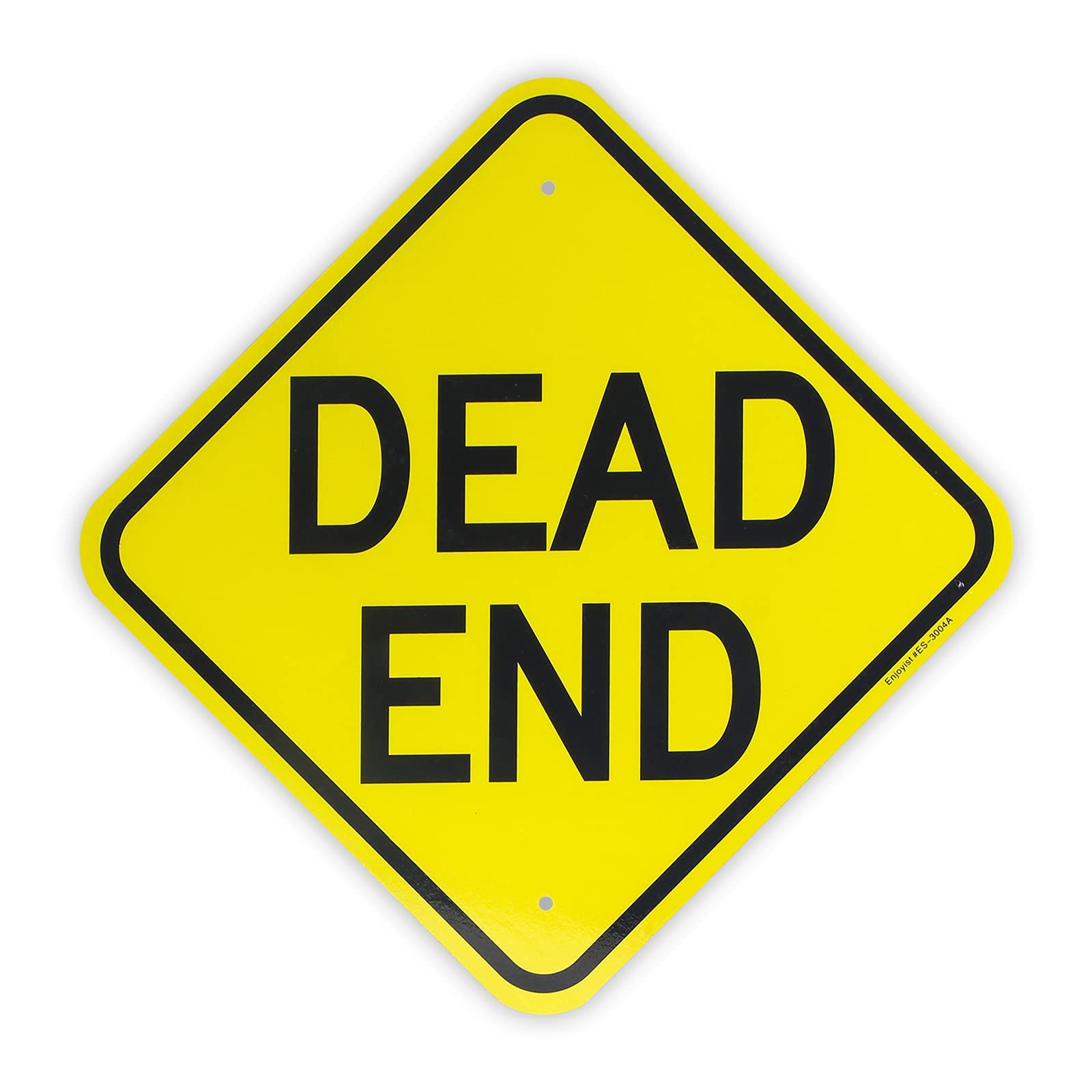Dead End Sign 12×12 Inch Reflective Aluminum Weatherproof Road Warning Plate
