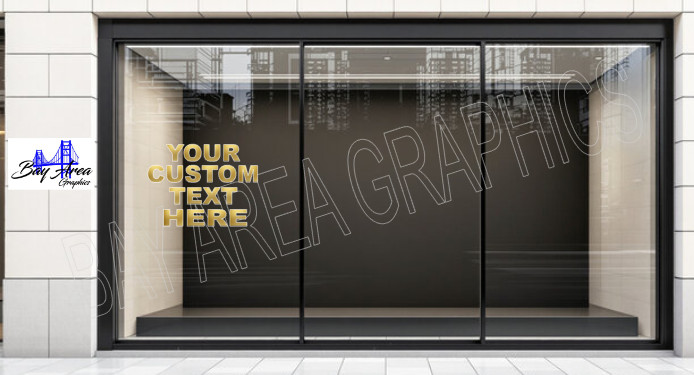 Custom Vinyl Lettering Storefront Window Decal Business Name Sign Sticker