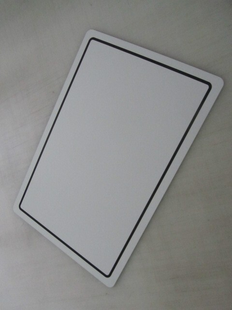 18&Prime;x12&Prime; White with Black Outline Aluminum Metal Sign Blank