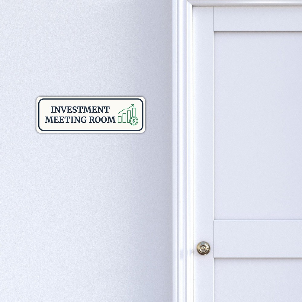 Standard Plus Investment Meeting Room Wall or Door Sign | Office Room Directions