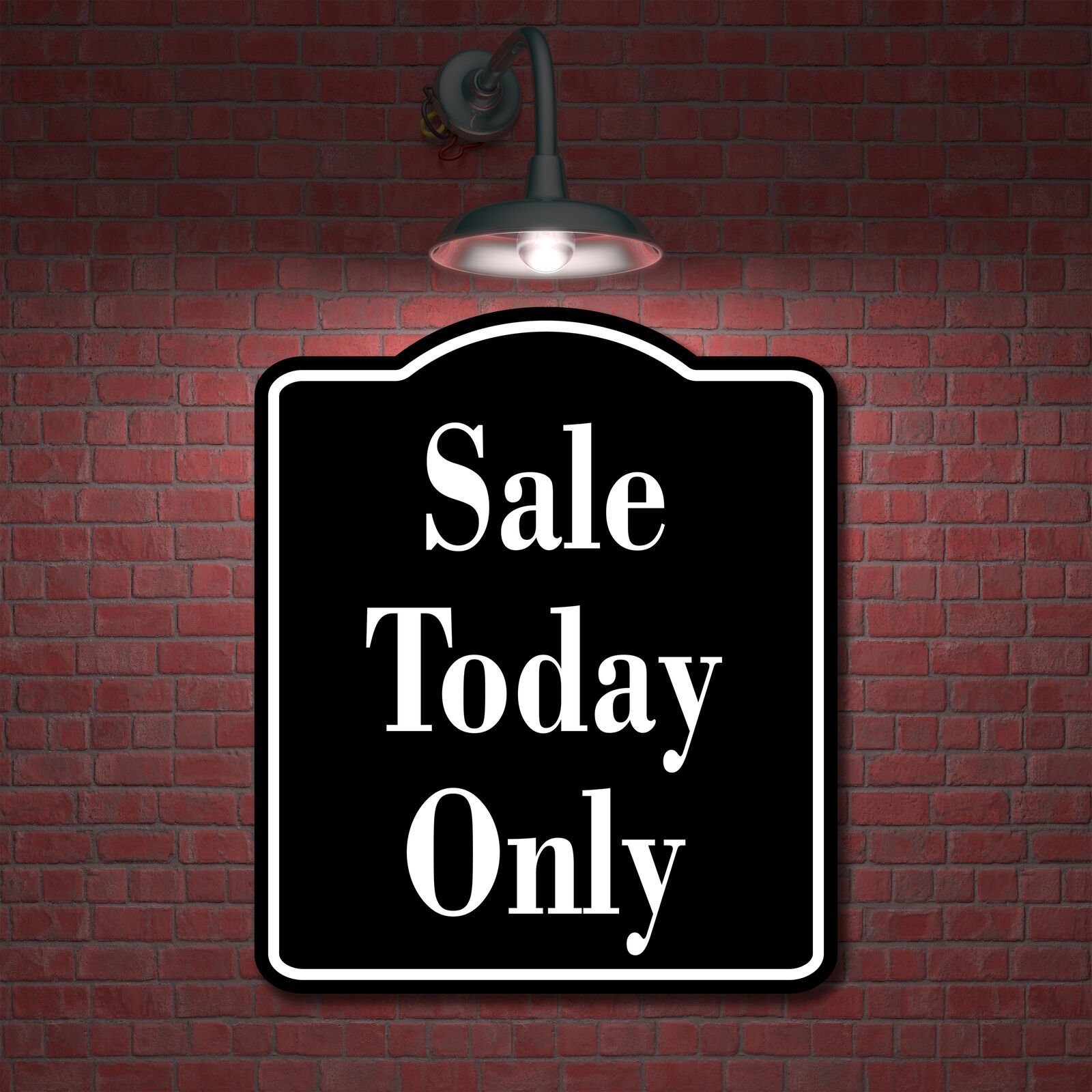 Sale Today Only Elegant BLACK Aluminum Composite Sign