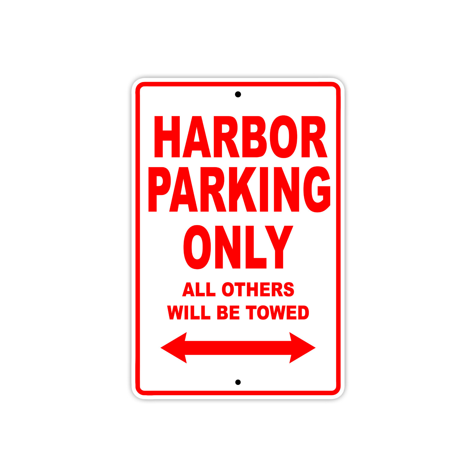 Harbor Parking Only Boat Ship Decor Novelty Notice Aluminum Metal Sign