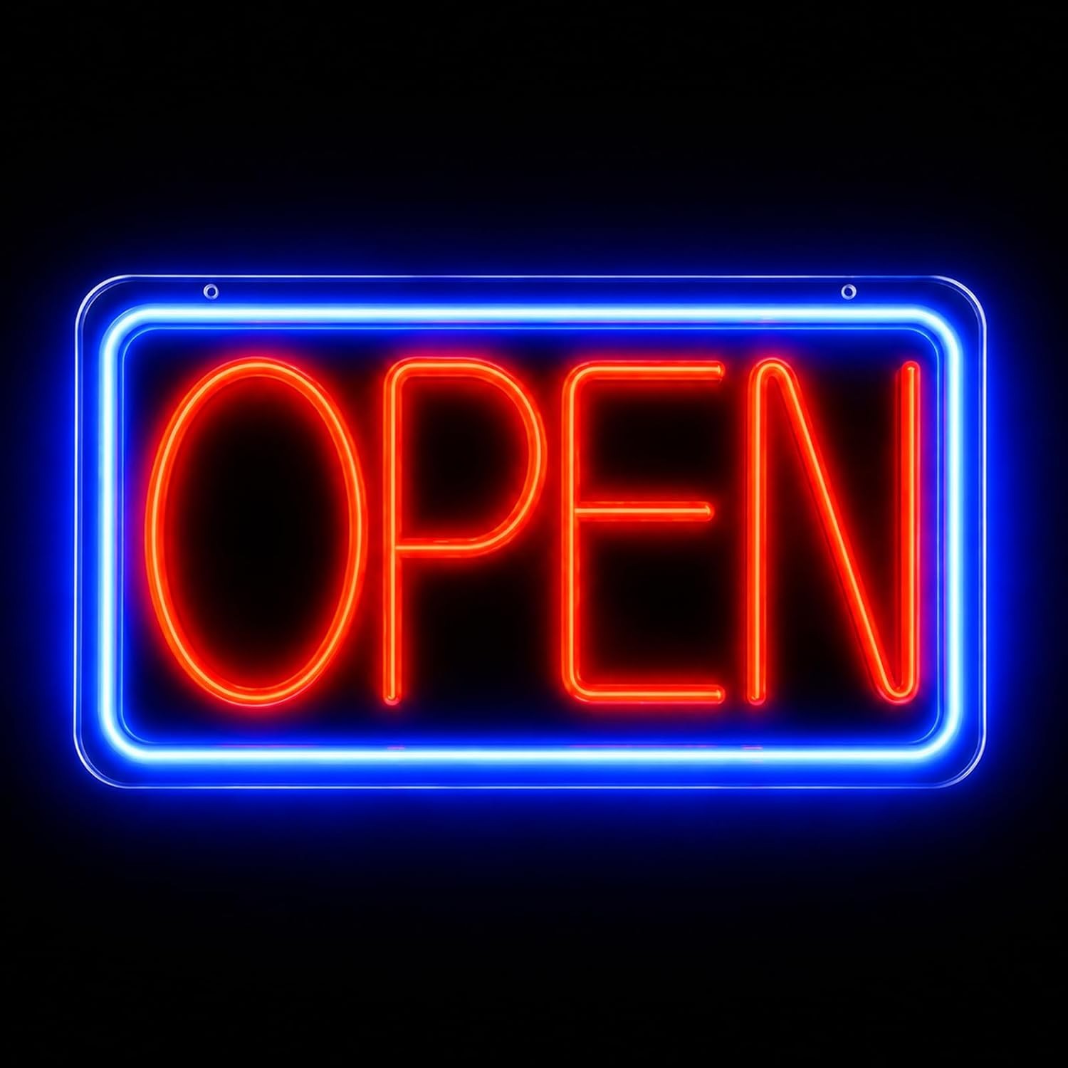Open Sign Neon Light 17&Prime; X 9.3&Prime; LED Open Sign for Business Window Ultra Bright