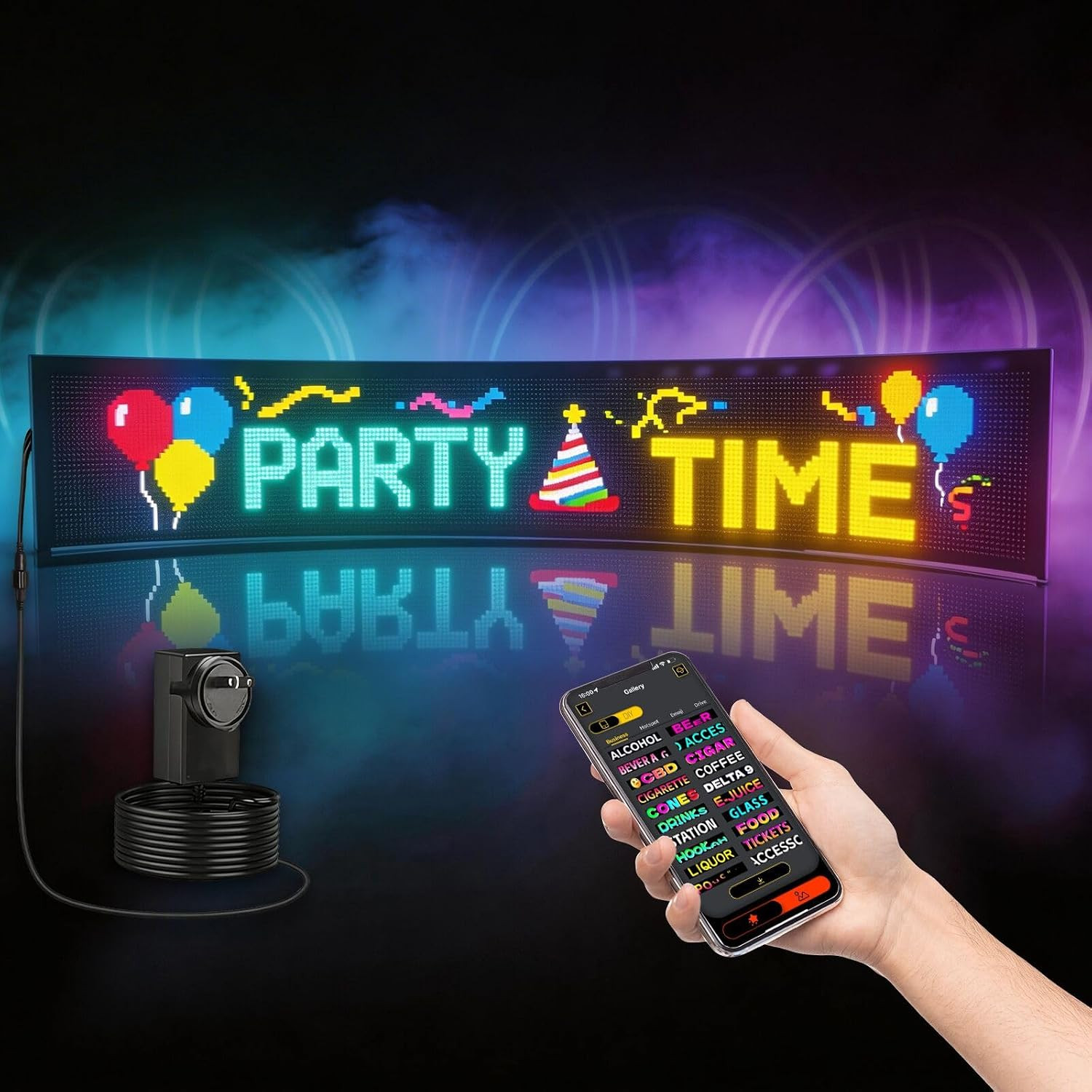 Programmable Scrolling LED Sign: 57&Prime; X 11&Prime; Bendable LED Signs for Business – Dig