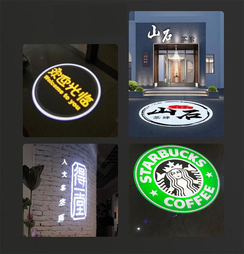 LED GOBO Logo Projector Light IP65 Waterproof Rotating Image Light 40W/60W/80W