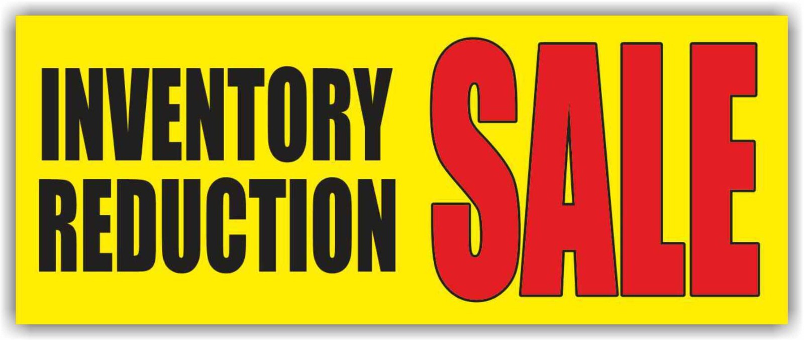 INVENTORY REDUCTION SALE Advertising Banner Vinyl Mesh Sign Discount Shop Store