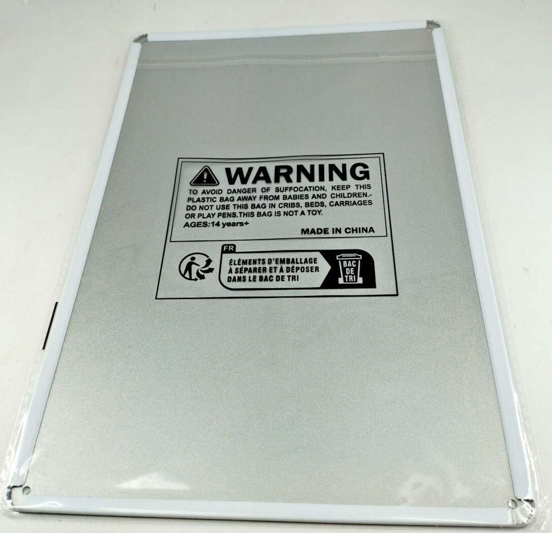 WARNING Tattoo Artist Tin Metal sign Gas Station Man Cave 8&Prime; X 12&Prime; NEW