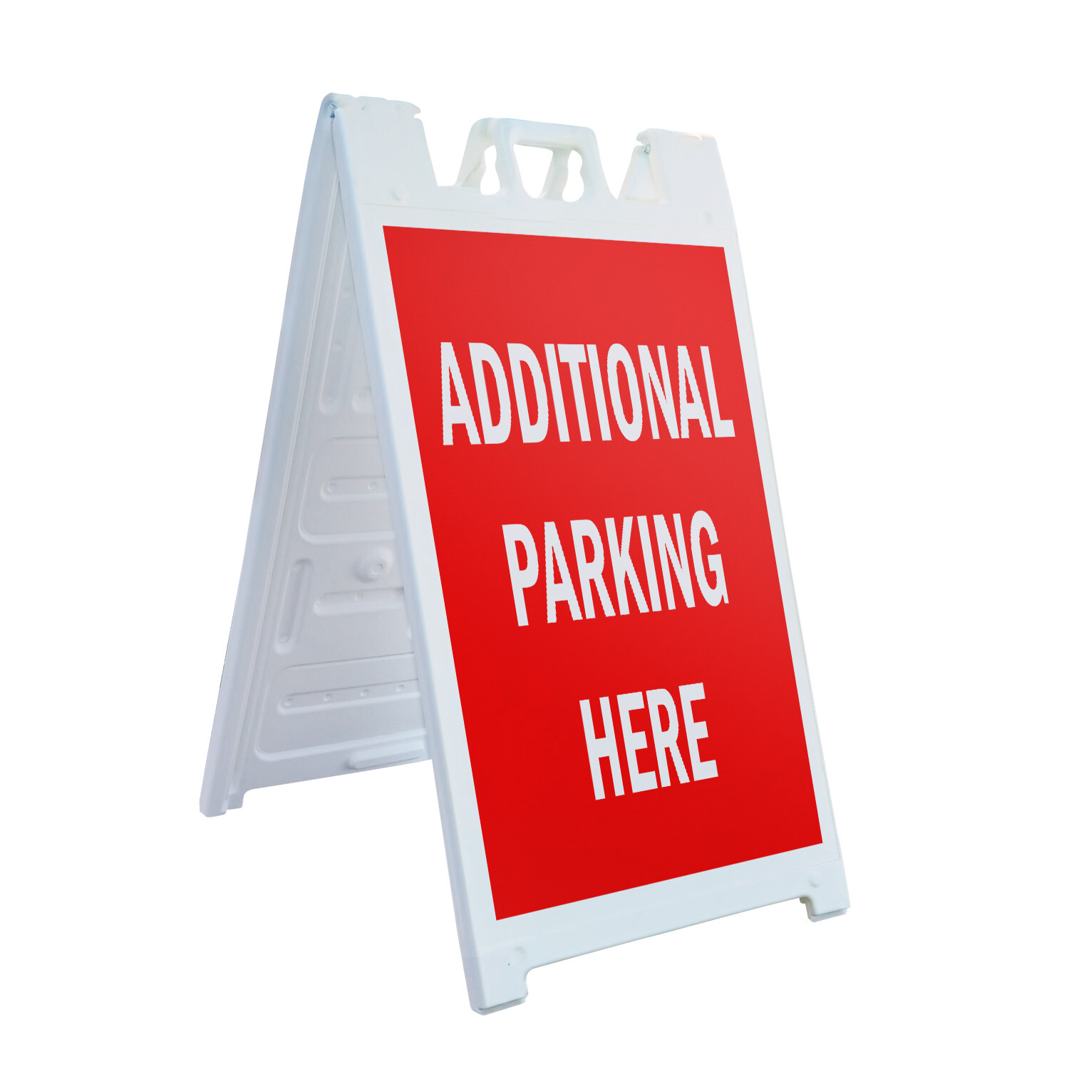 A-frame Sidewalk Additional Parking Here 24&Prime; x 36&Prime; Double Sided A-Frame Sidewalk