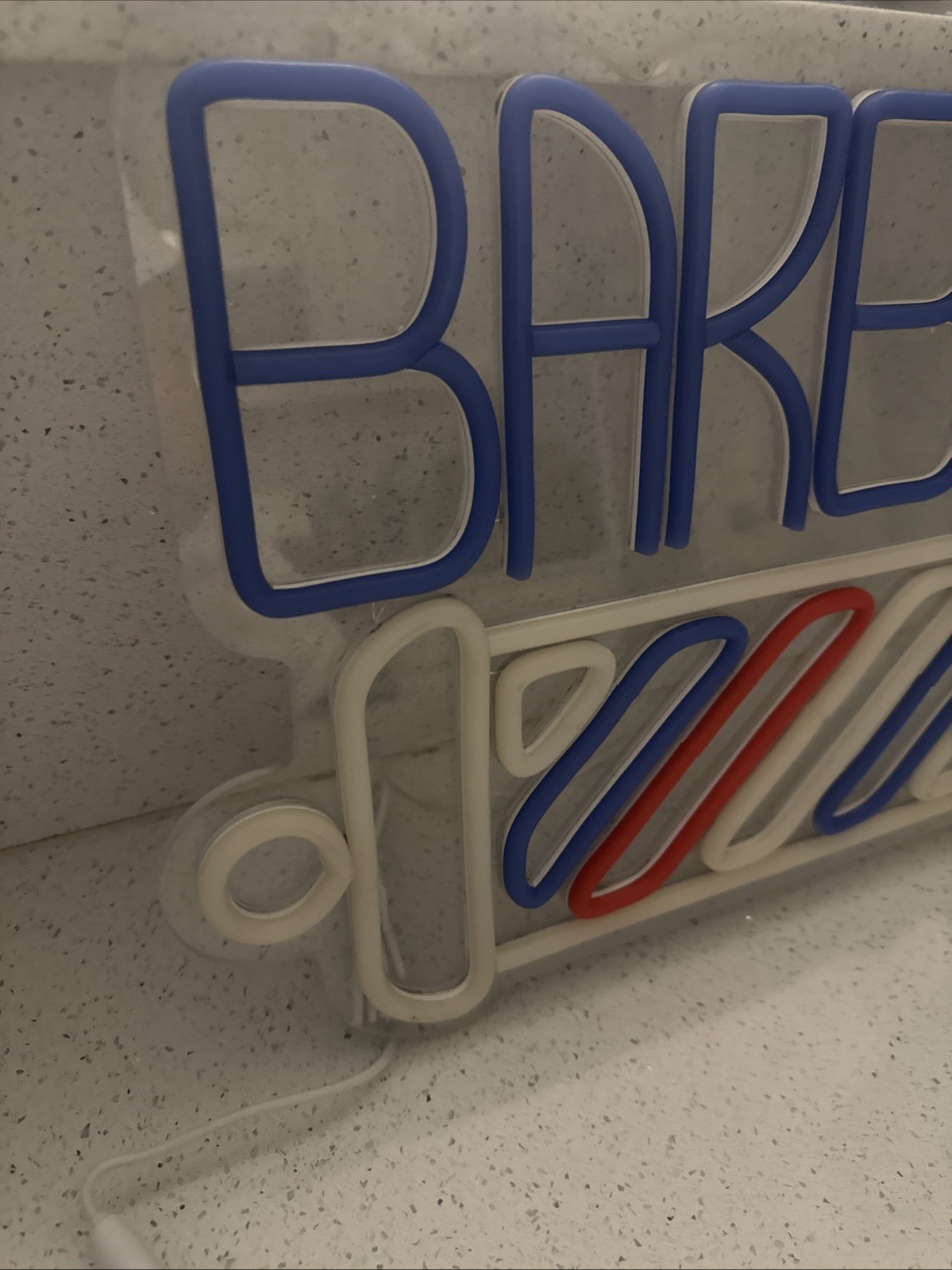 LED Neon Barber Shop Sign Barber Pole Light Dimmable Business Wall Decor USB