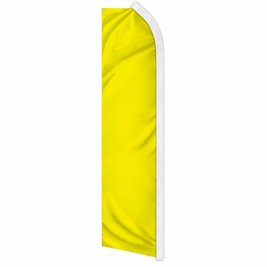 « YELLOW » advertising super flag swooper banner business sign solid color amarill