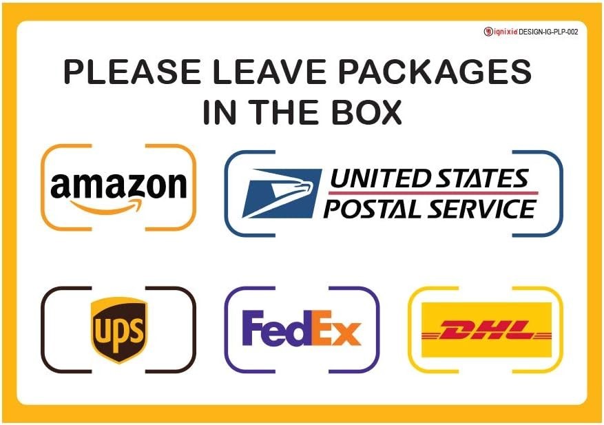 Durable Self-Stick Signs for Package Deliveries – 10×7 Inches, Outdoor Use