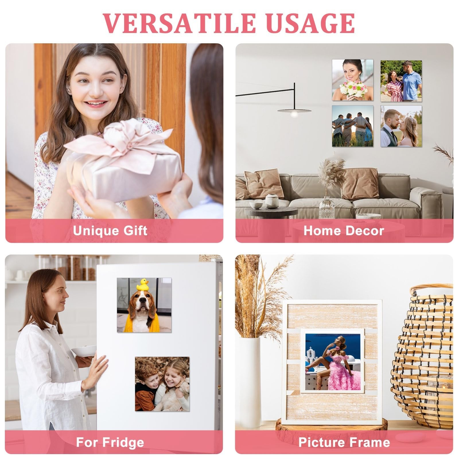 10 Pcs Sublimation Metal Photo Blanks 8&Prime;x8&Prime;, Aluminum Sublimation Sign Blanks…