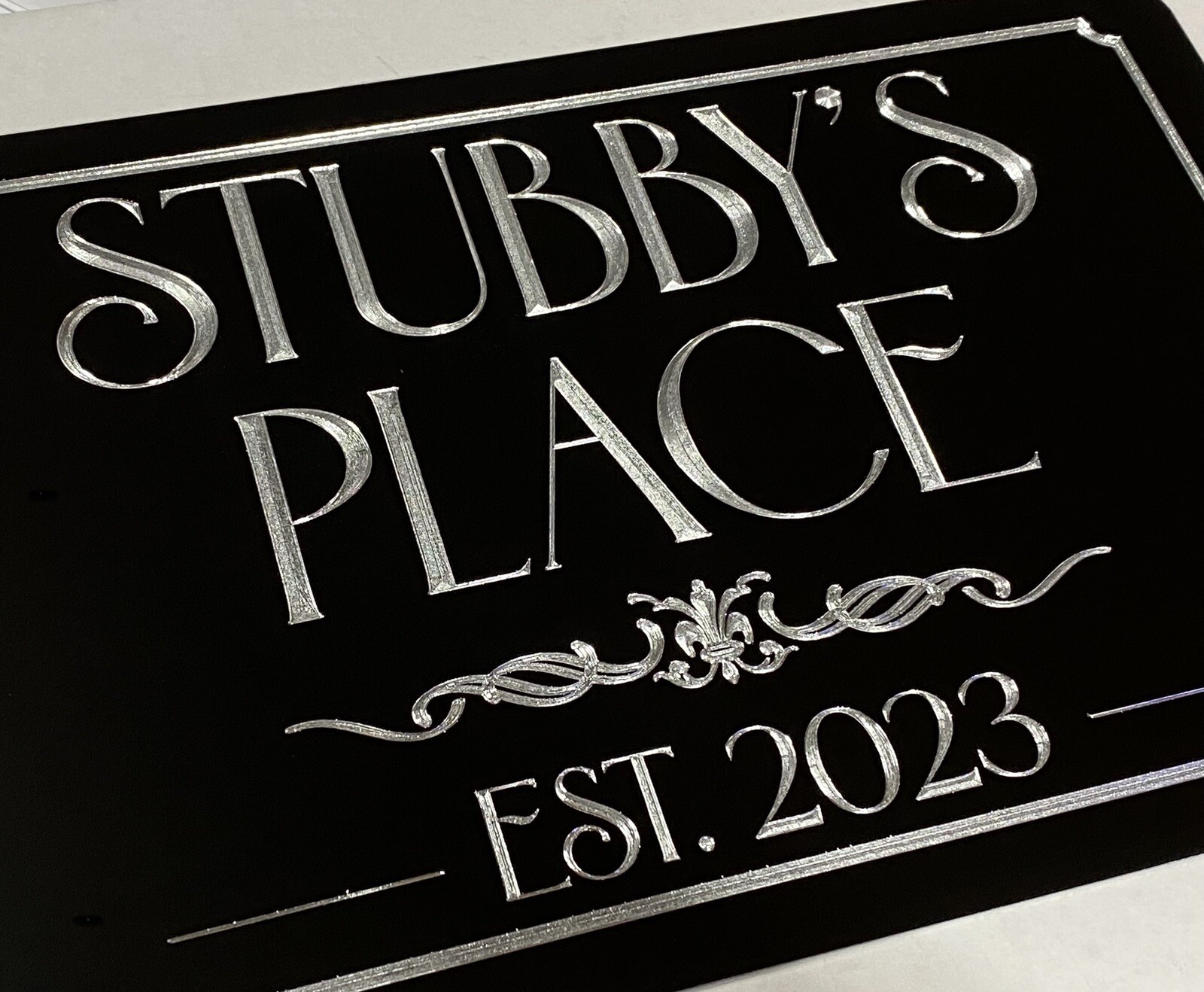 Engraved Personalized Custom Company Business Street Address Metal Sign 15×9.5
