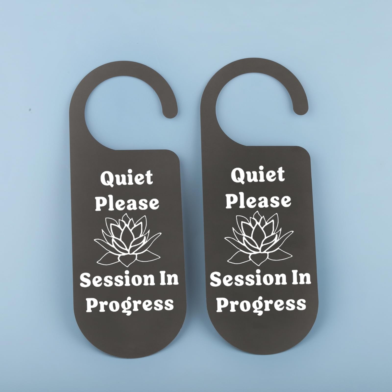 2 Pcs Do Not Disturb Door Hanger Sign Quiet Please Session In Progress Sign f…