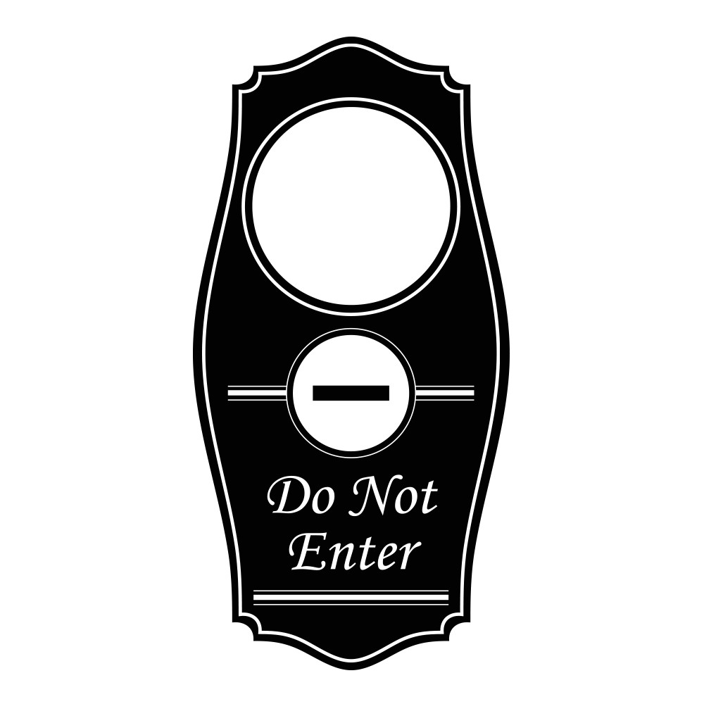 Signs ByLITA Do Not Enter Door Hanger