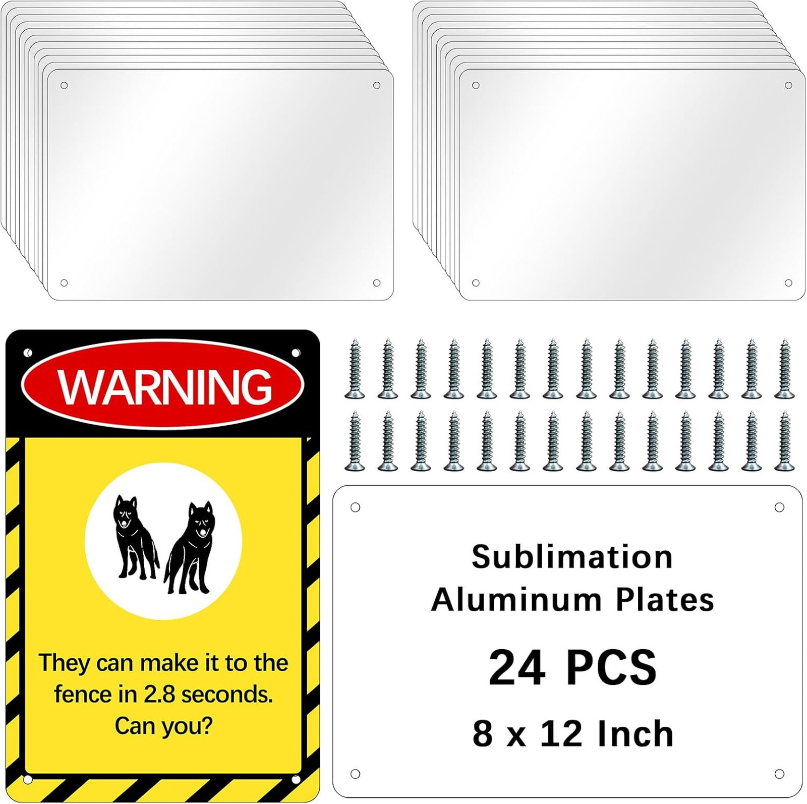 24 pcs 8 X 12 inch sublimation metal sign blanks, Aluminum sublimation sign