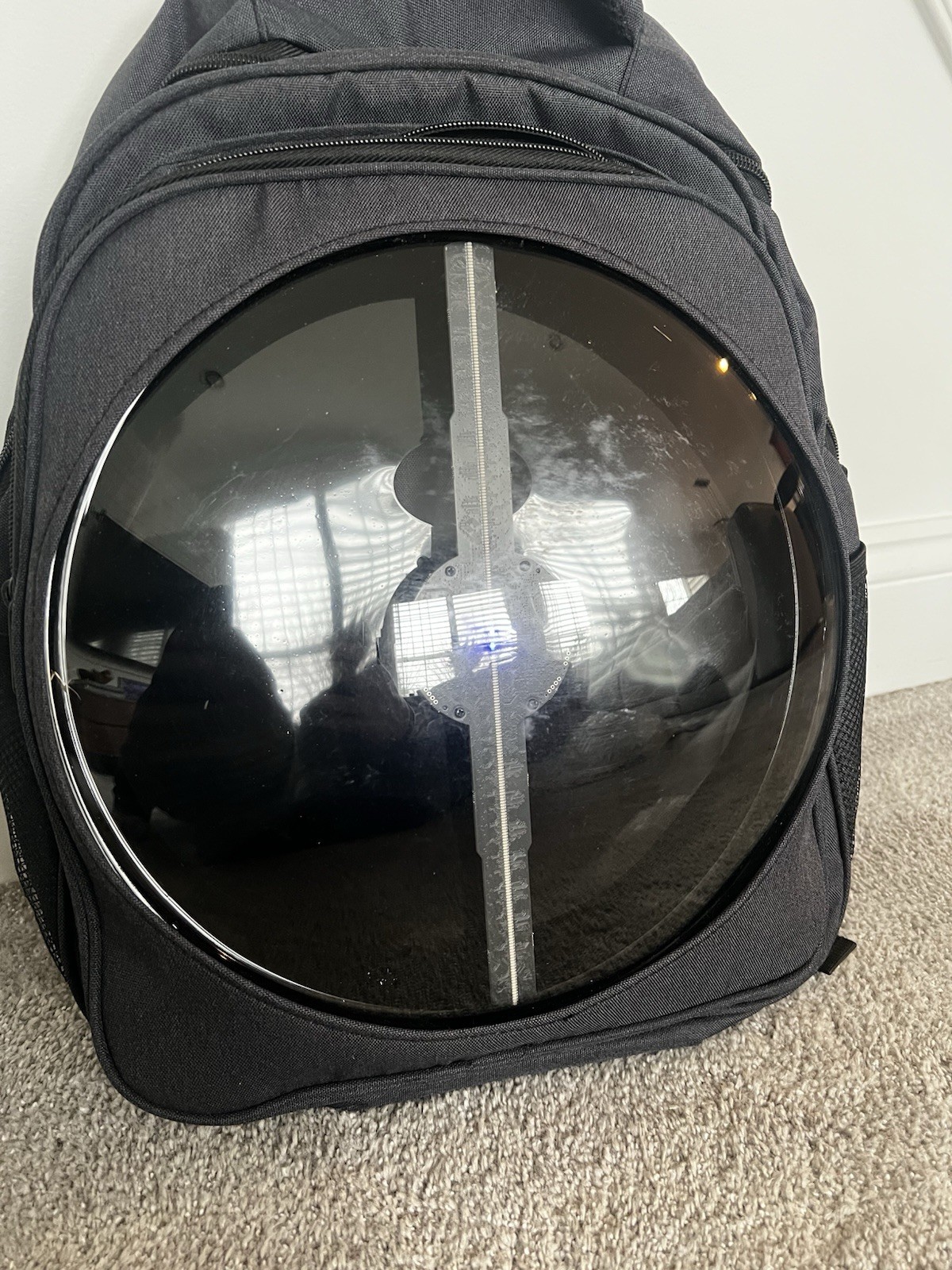 Holographic Fan Backpack With Battery Pack – Marketing Display Slight Used