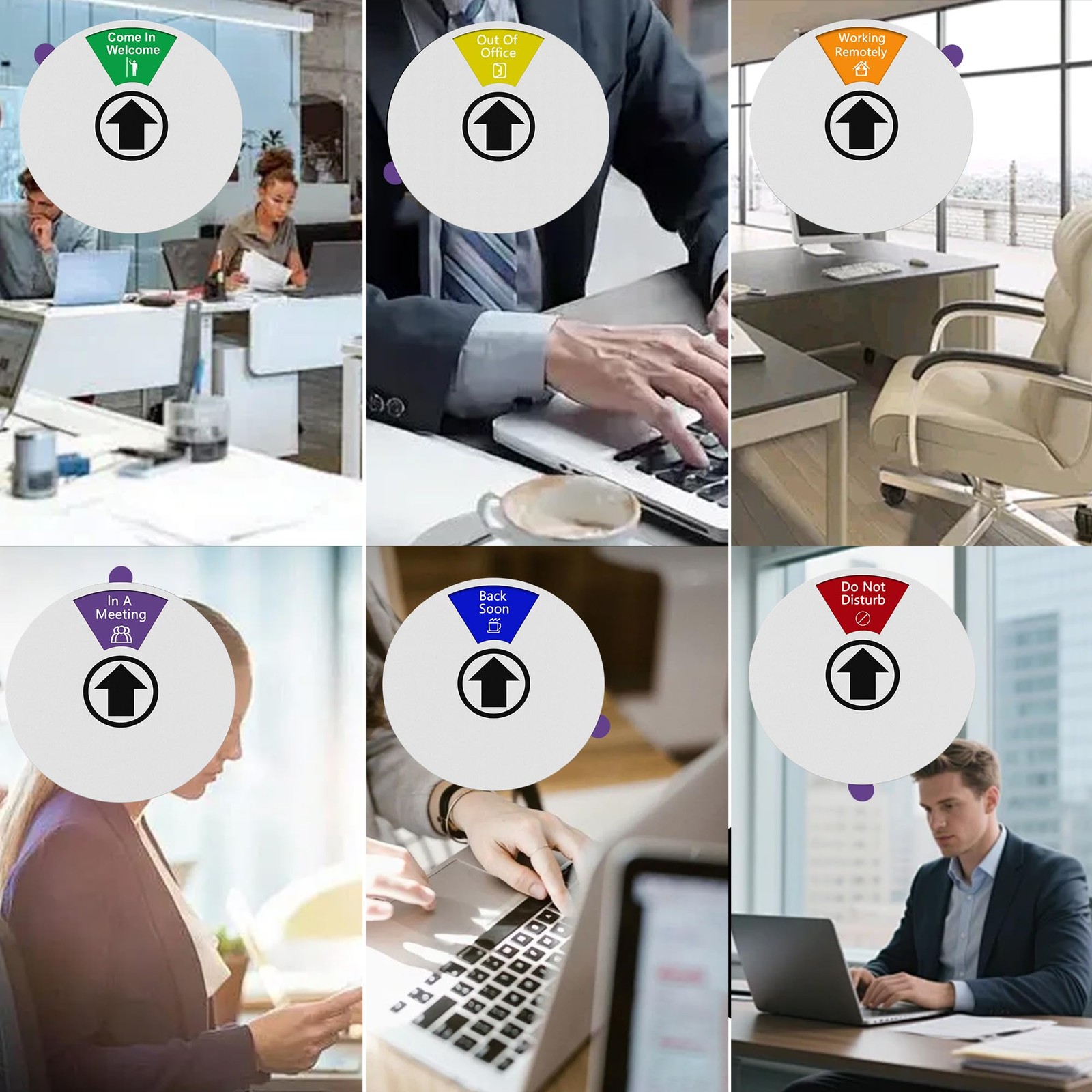 Office Door Sign Come In Welcome Out Of Office In A Meeting Privacy Silver