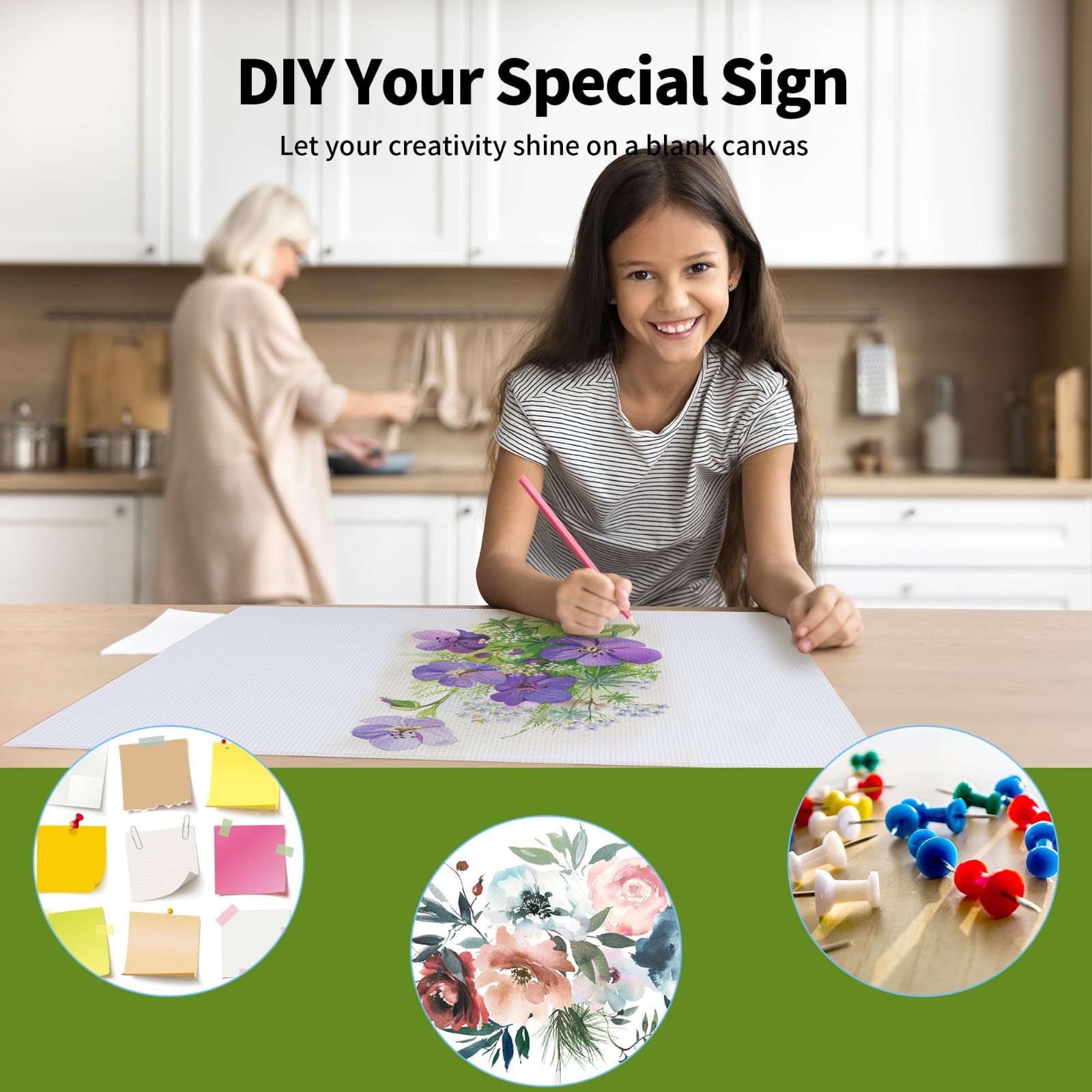 25 Pack Large Blank Yard Signs 24×18&Prime; with Metal Stakes – Waterproof Lawn Poster