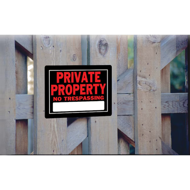 Hillman Private Property 10-in x 14-in Aluminum Do not enter Sign