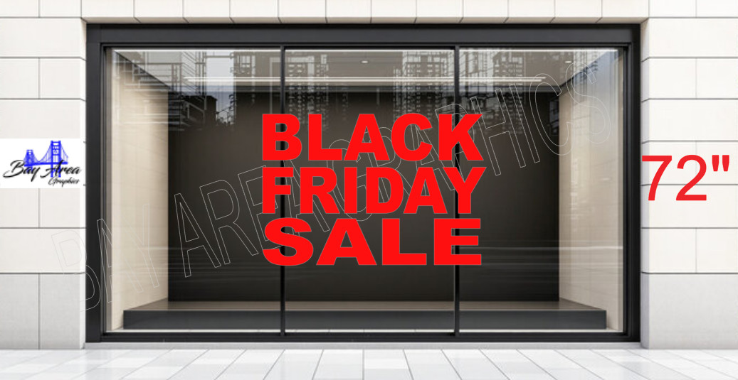 BLACK FRIDAY SALE Vinyl Window Decal Sign ORACAL 651 Waterproof Sticker