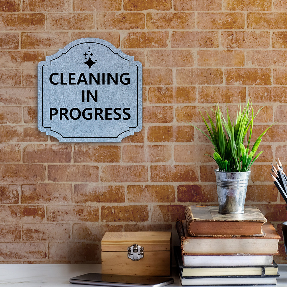 Heritage Plus Cleaning in Progress Wall or Door Sign | Business Signage
