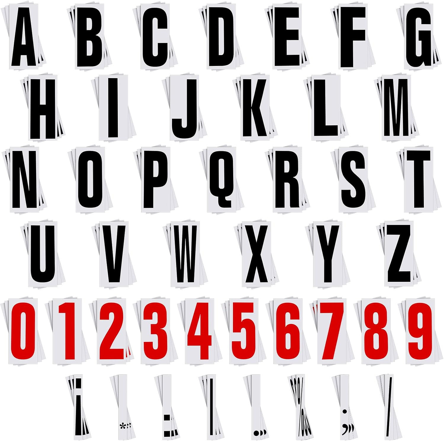 400 Pcs Marquee Sign Letters Flexible Plastic Letters on Flexible Panel
