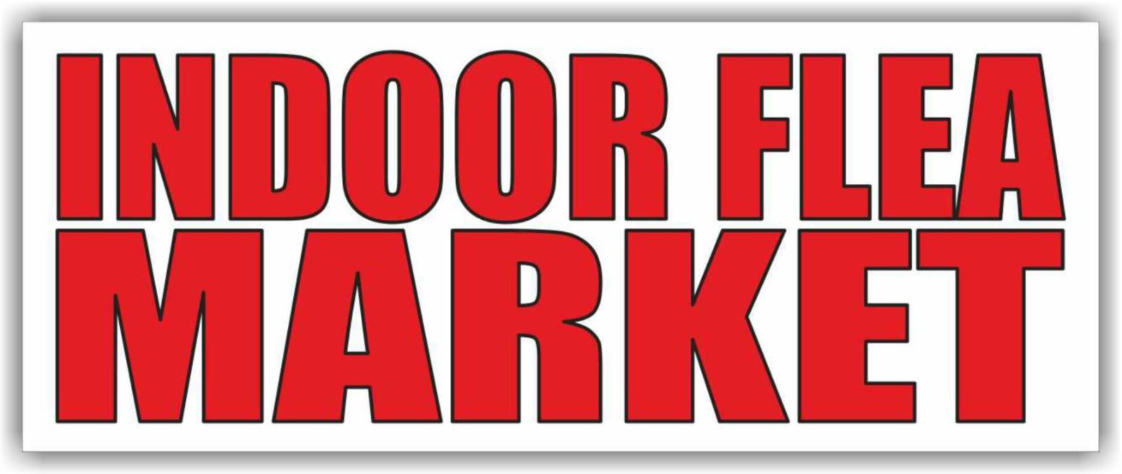 INDOOR FLEA MARKET Advertising Banner Vinyl Mesh Sign antiques collectibles mar