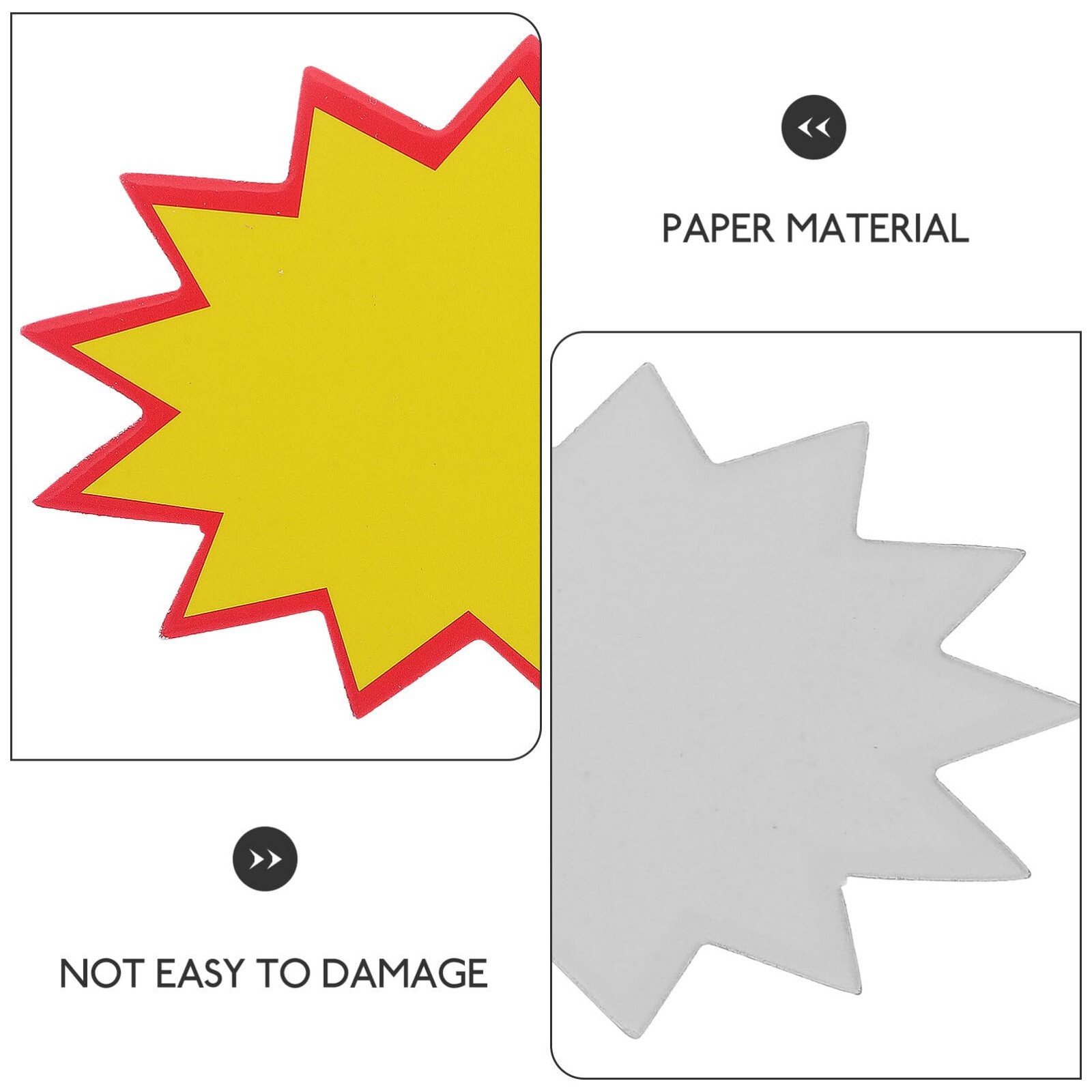 200Pcs Star Burst Signs, 2.75×1.97in Blank Sale Price Tags, Star Retail Sale …