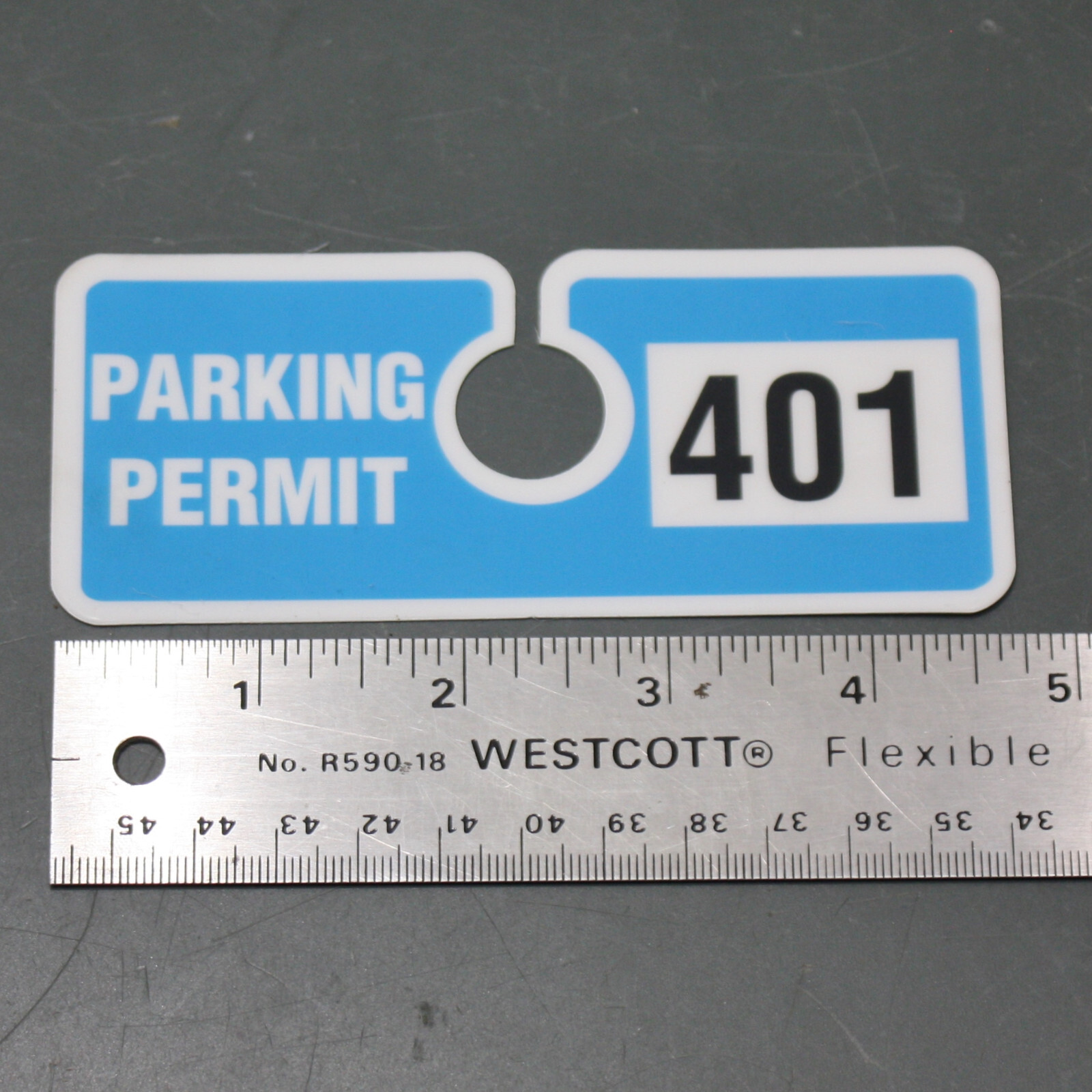 (100) Brady Parking Permit Rearview Mirror Hang Tags 96283, Plastic, Car