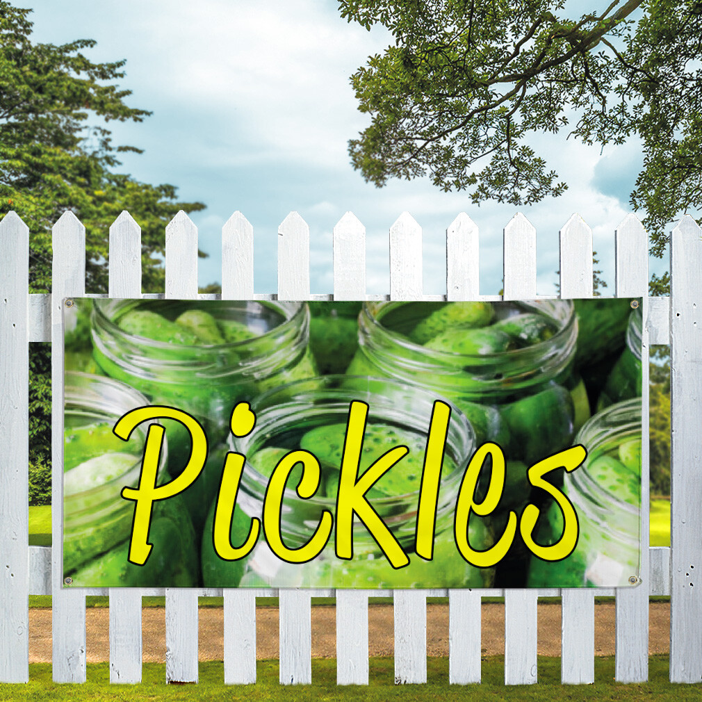 Vinyl Banner Multiple Sizes Pickles Outdoor Advertising Printing B Outdoor