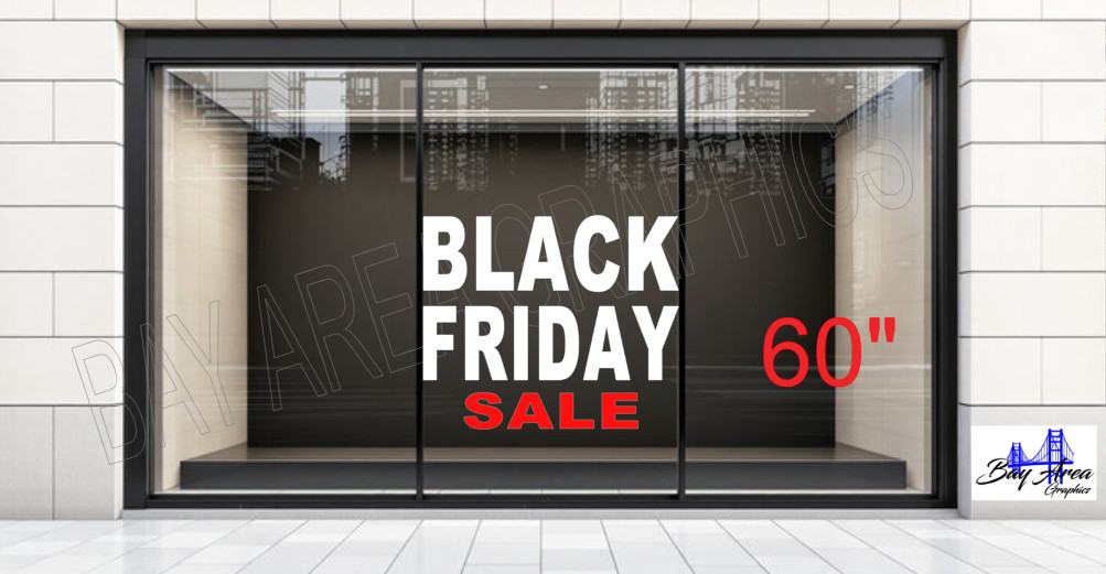 BLACK FRIDAY SALE Shop Window Decal *ORACAL 651 Vinyl Business Promotion Sign