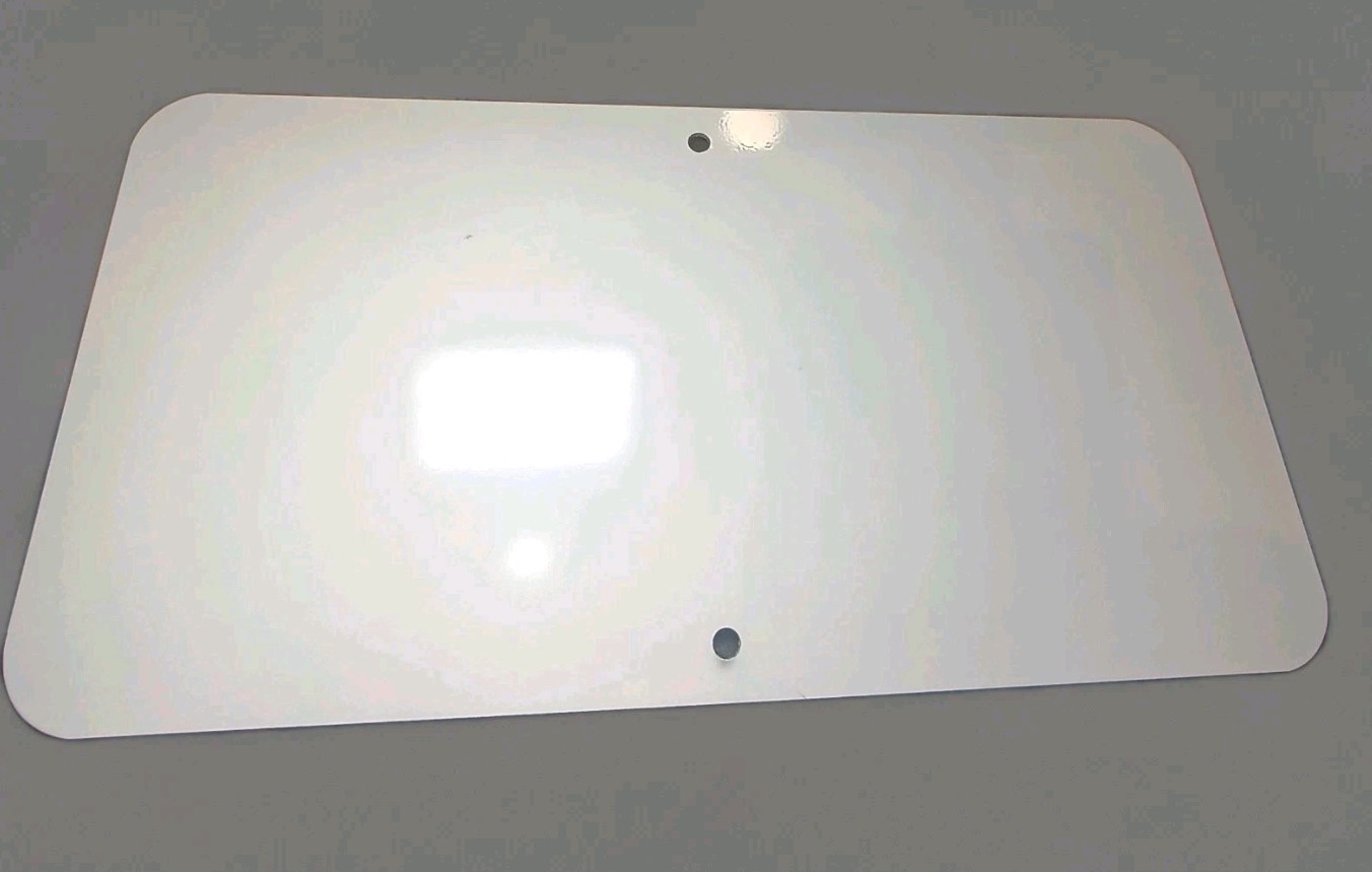 6&Prime;x12&Prime; White Enamel Aluminum Metal Sign Blank Grimco 1/4&Prime; Holes Outdoor .080 Thi