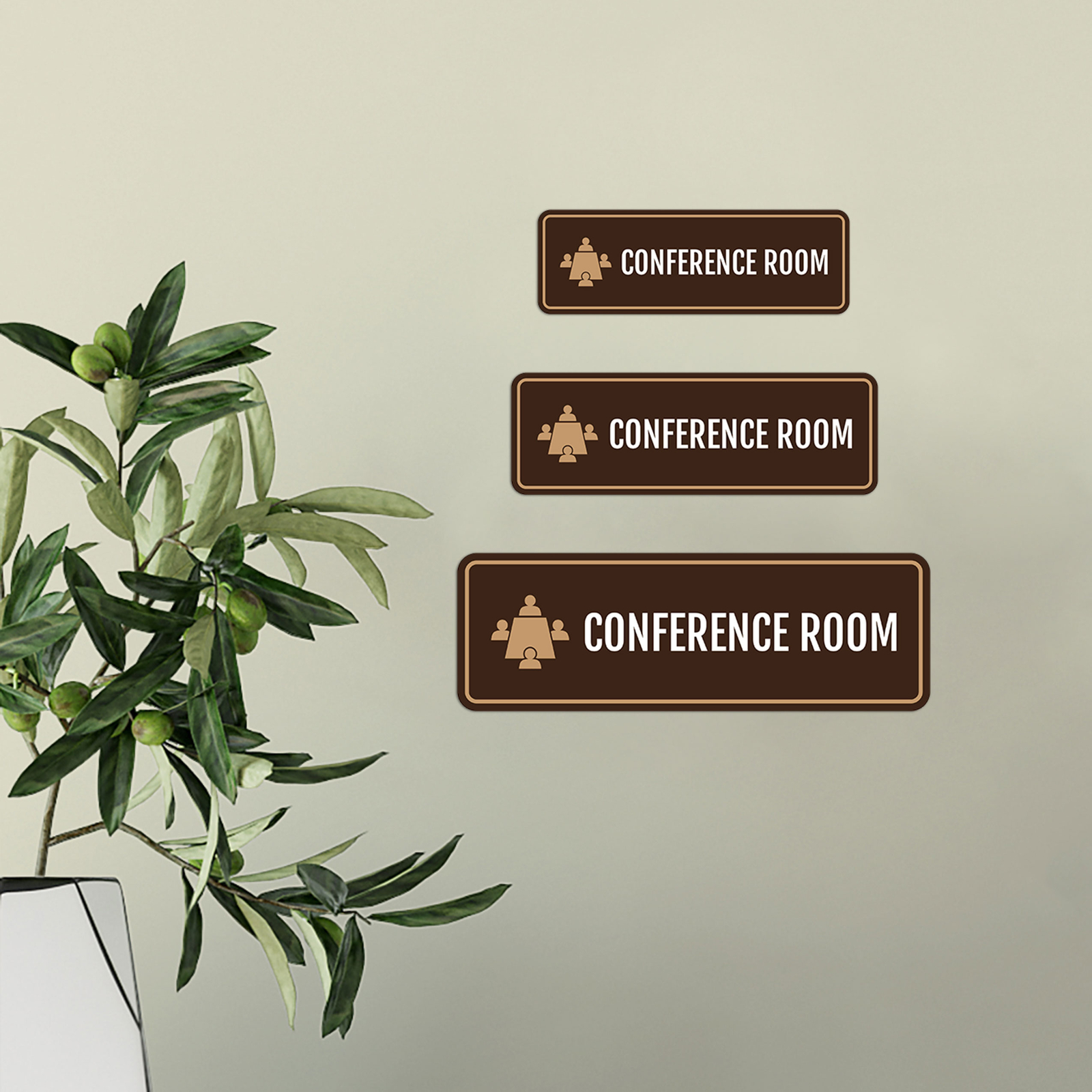 Standard Plus Conference Room Door or Wall Sign | Workplace and Office