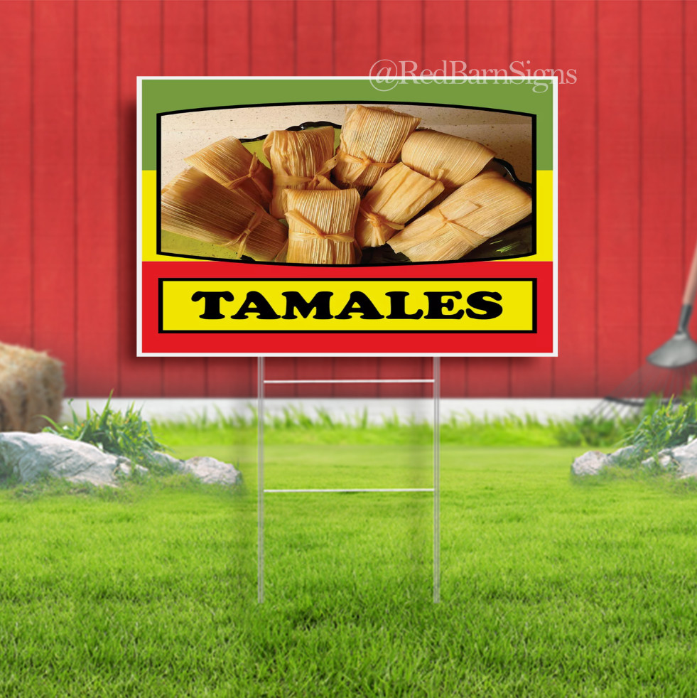 Food Truck Tamales Restaurant & Food Concession Yard Sign