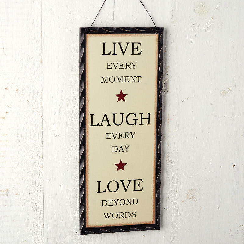 Factory Direct Craft Live Every Moment. Wood Sign | 2 Pieces