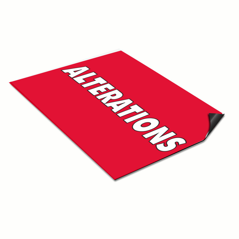 Car Magnet Set of 2 Alterations Outdoor Advertising Printing A Industrial Sign