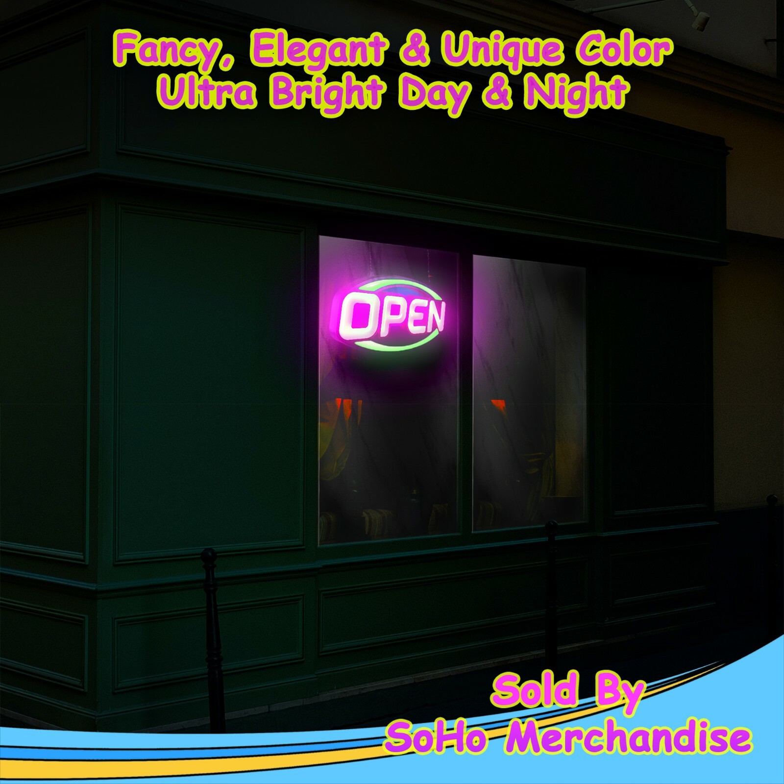 Large LED Neon Open Sign 32&Prime; Light Bright for Restaurant Bar Store Shop Market