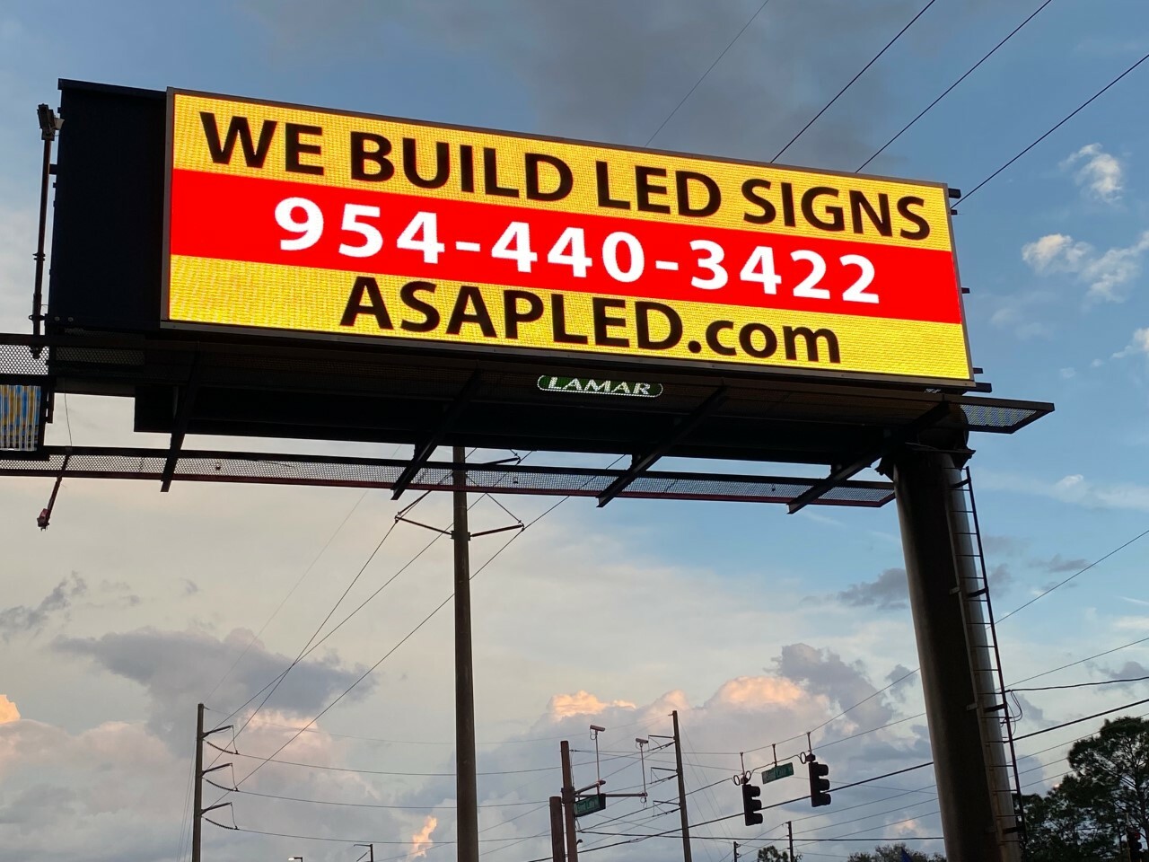 Full Color LED Digital Display EMC Sign 6&prime; x 12&prime; ONE SIDE – FACTORY DIRECT