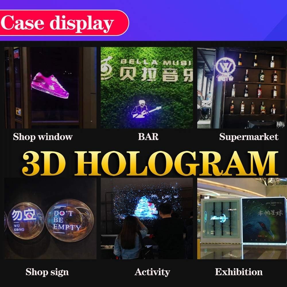 19.7in 3D Hologram Fan 528 LED 1500+ Videos WiFi APP