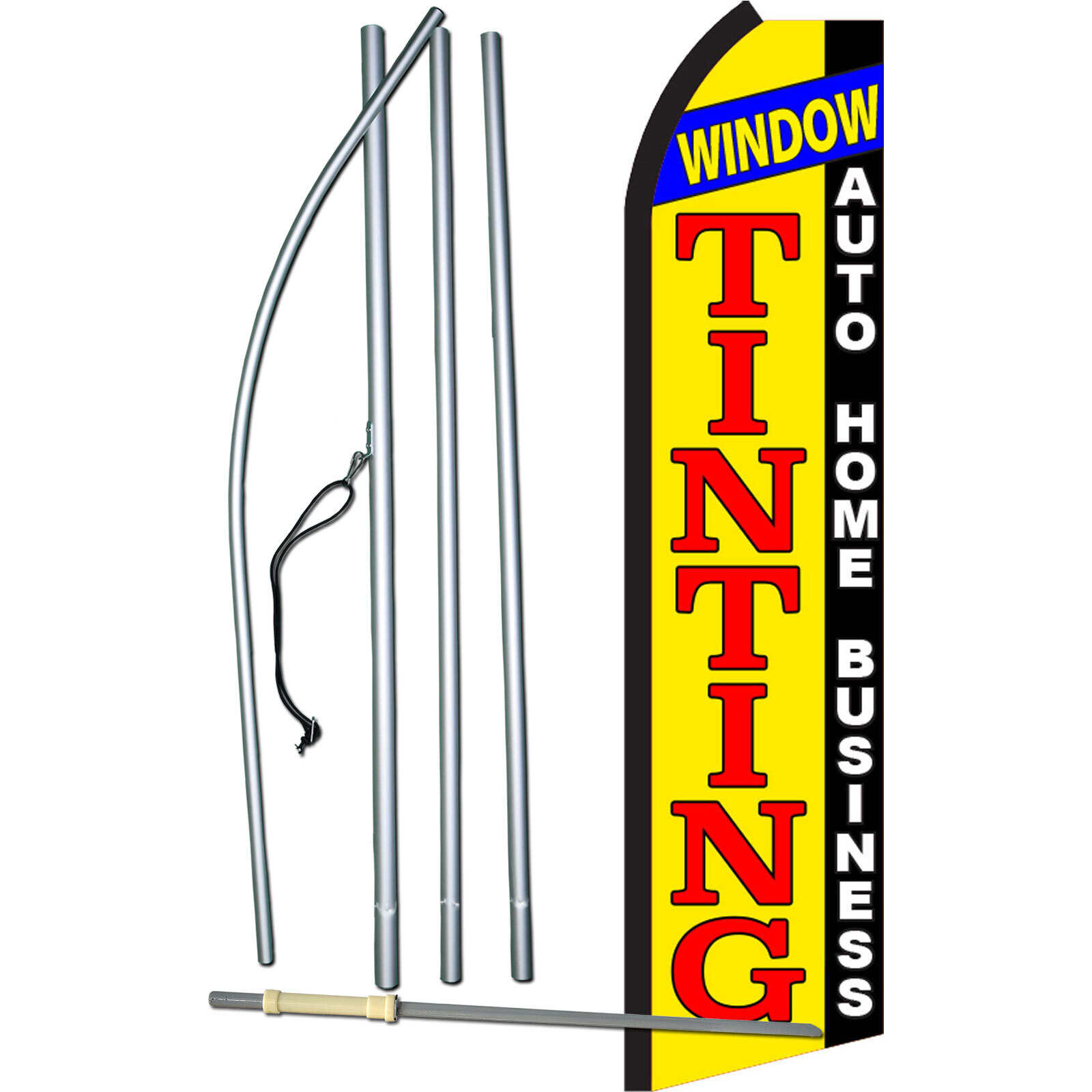 Window Tinting Complete Swooper Flag Bundle