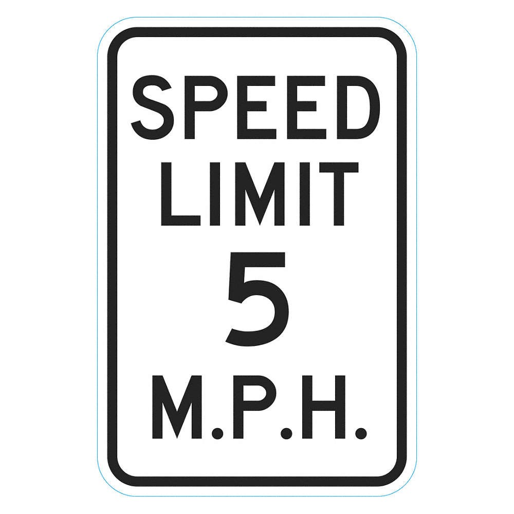 LYLE T1-6254-HI_12x18 Speed Limit Traffic Sign,18&Prime; x 12&Prime; 484M72